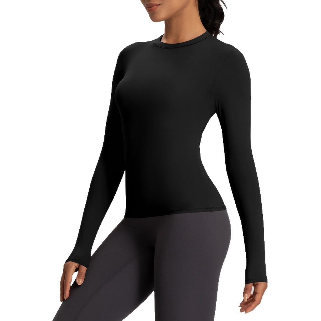 Athena Lulu High Stretch Crew Neck Sport Fitness Long Sleeve Top