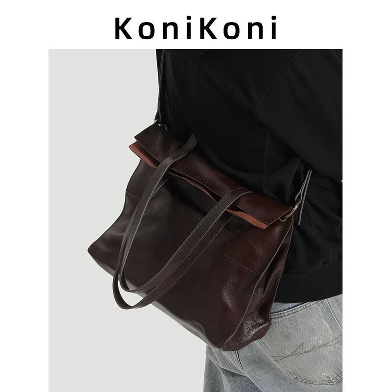 KoniKoni Large Capacity Crossbody Tote Bag