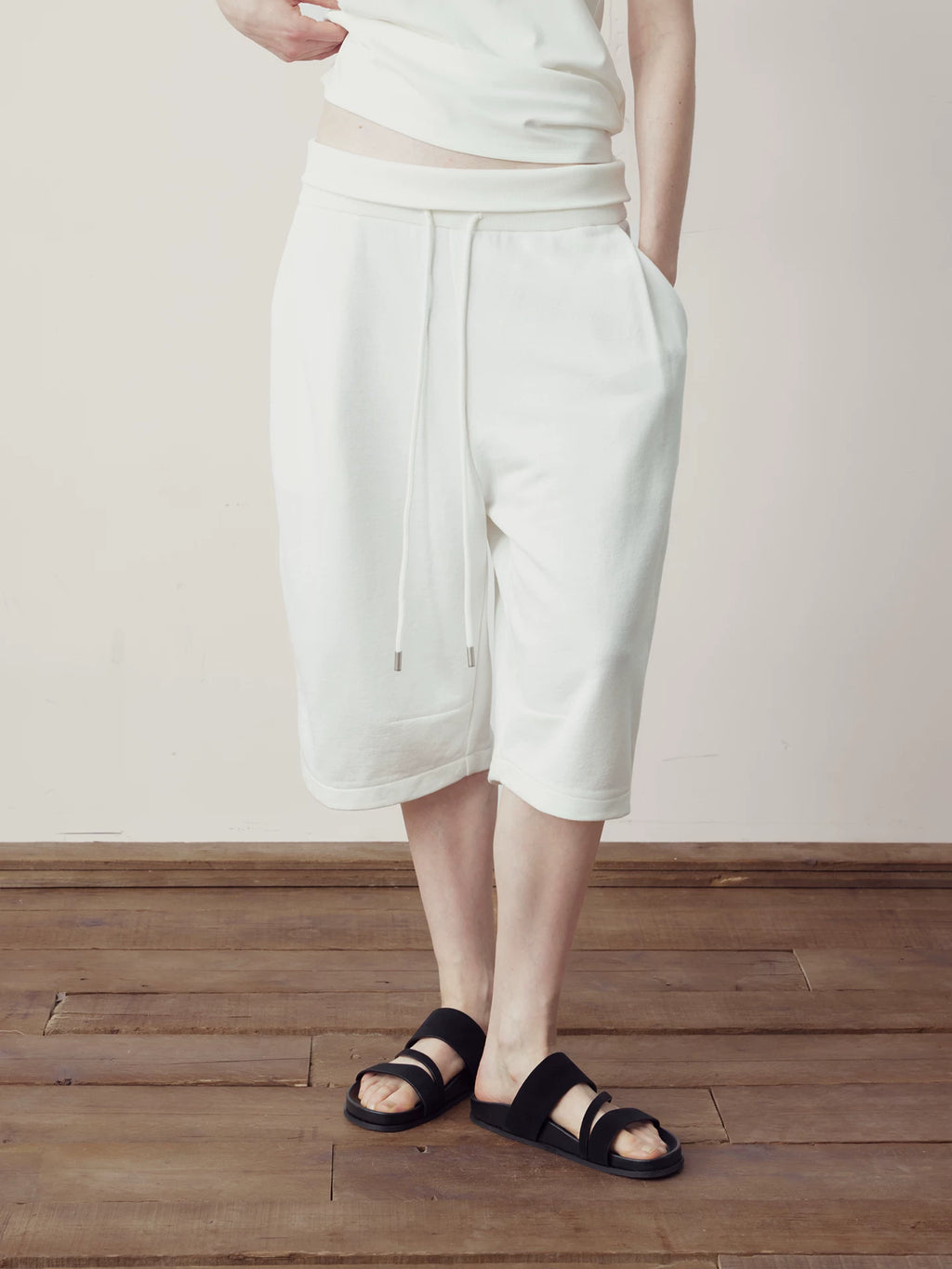 COLN Fold-waist Casual Sweatpants