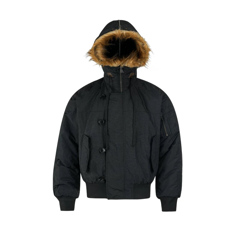 NONRADICAL (NR) Vintage Parker Hooded (Three Wearing Forms) Padded Jacket Jacket Men