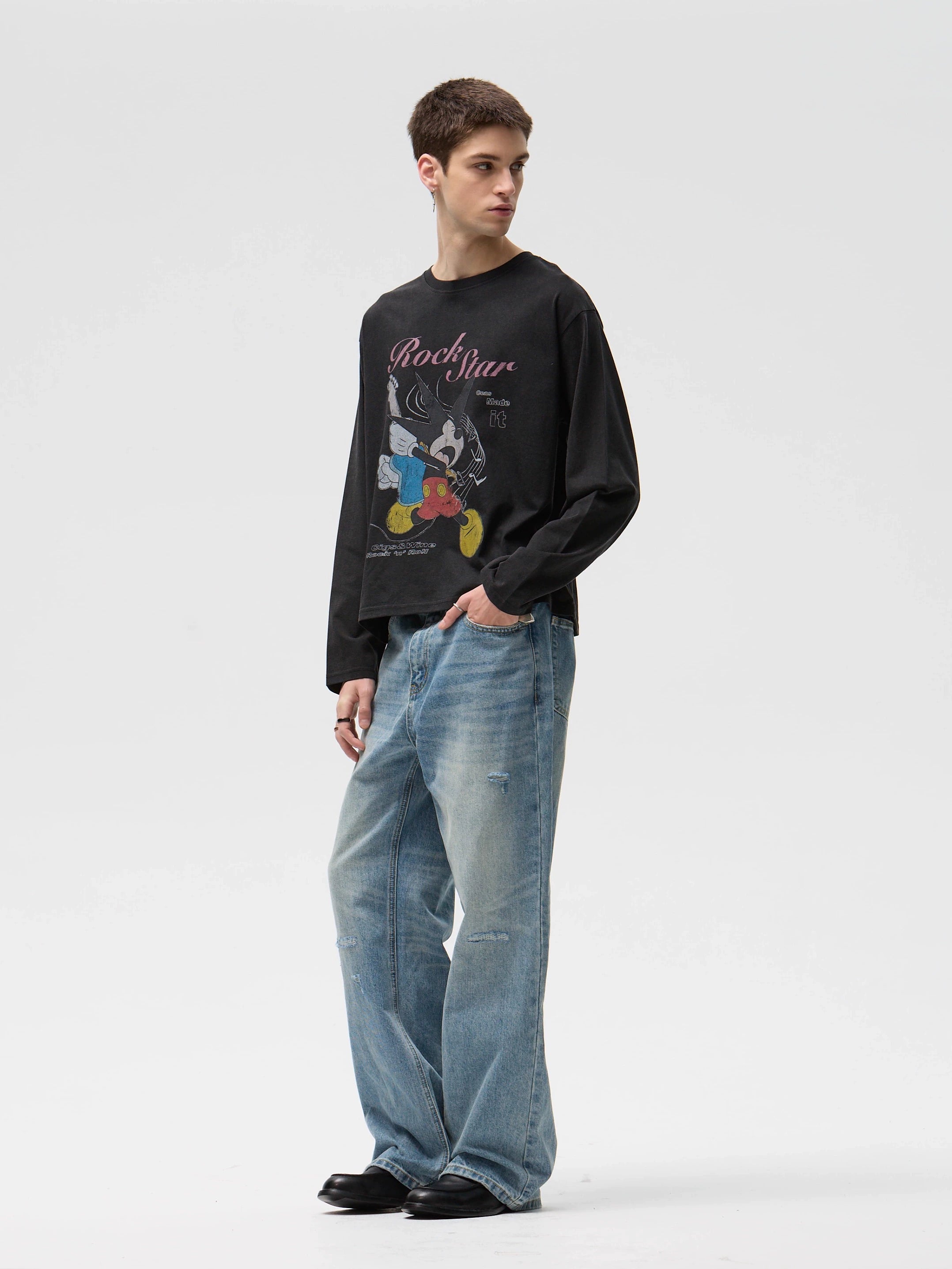 CENSMADE Mickey Old Print Long Sleeve