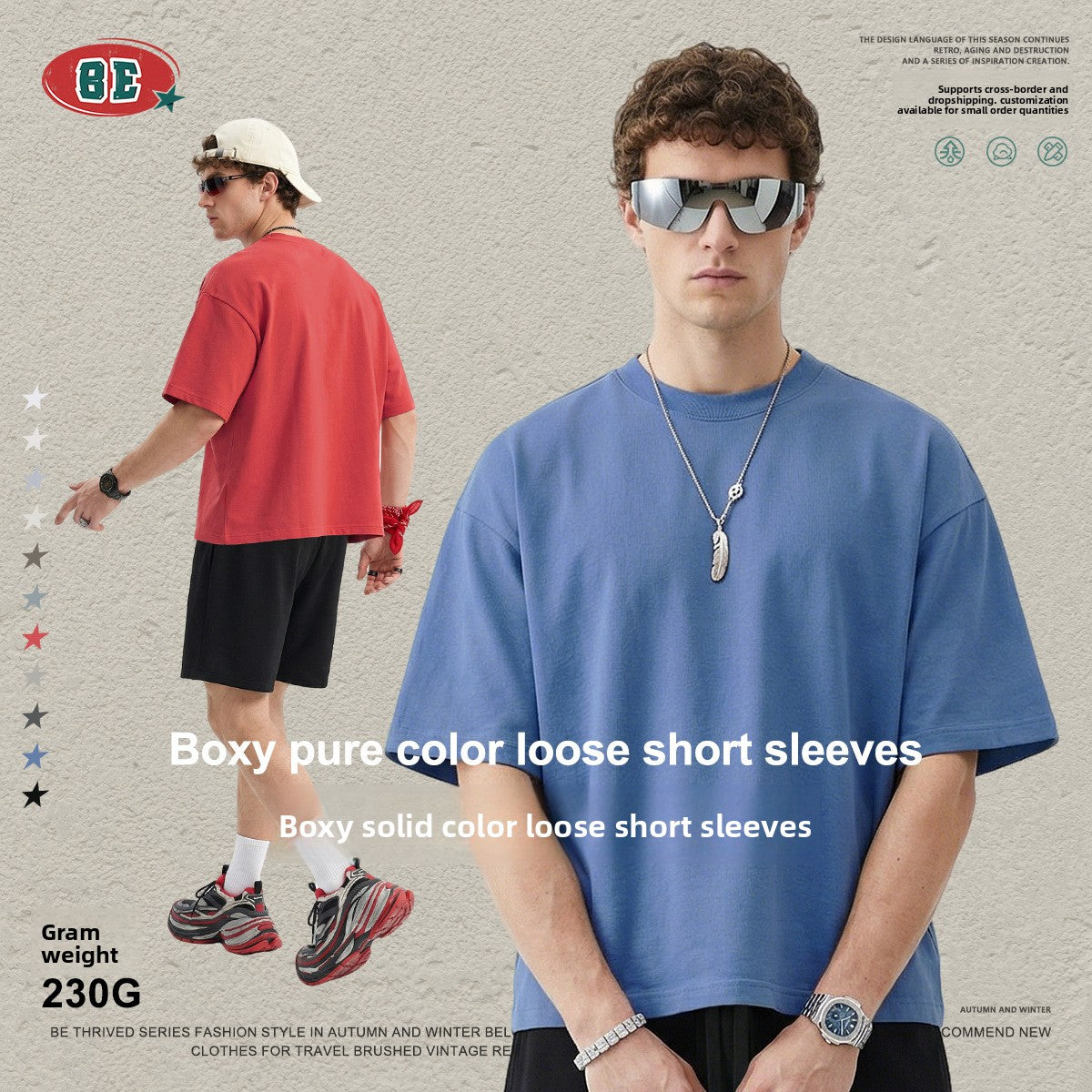 BE Casual Versatile Crew Neck Tee
