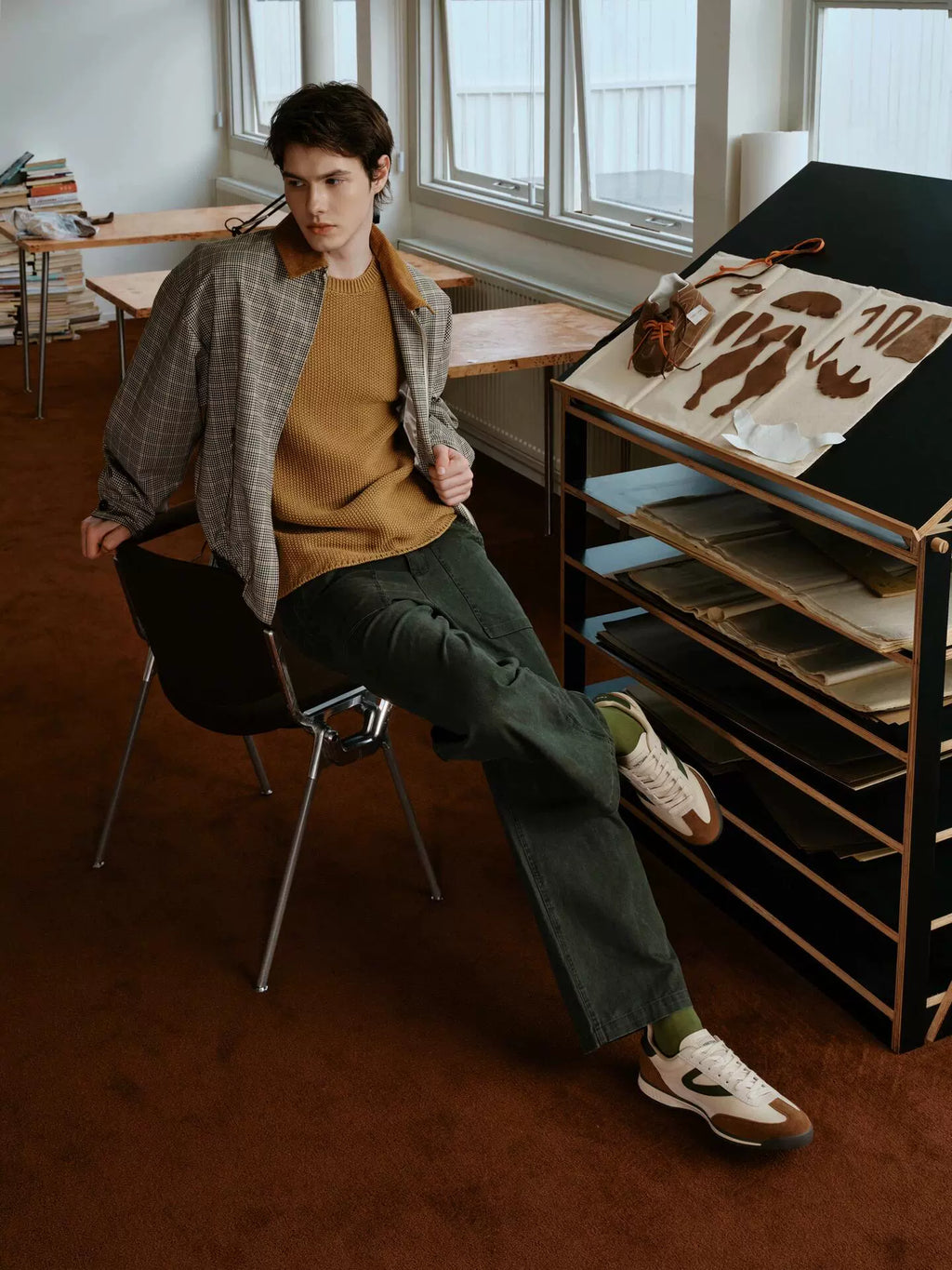 VOWPROGRESS Corduroy Short Wide Silhouette Jacket