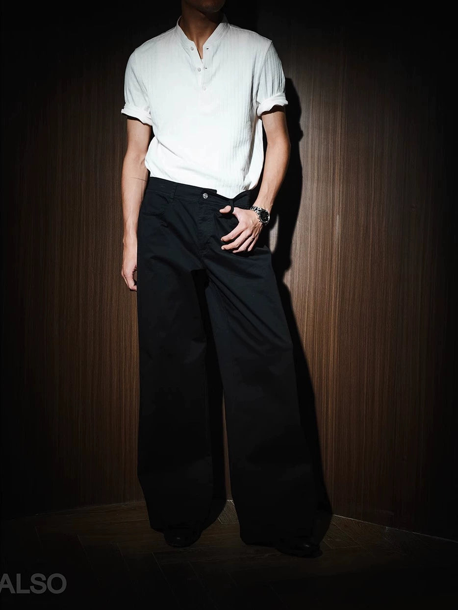 SEE ALSOA Scimitar Wide-leg Casual Versatile Trousers