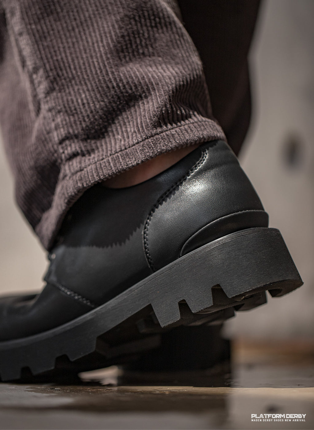 Madden black high-end leather derby shoes