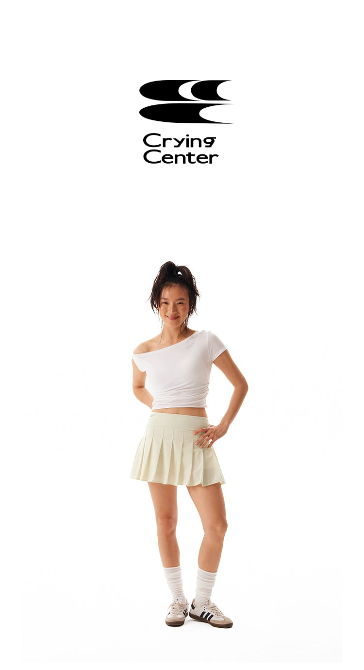 CryingCenter Sports Tennis Bust Pleated Skirt