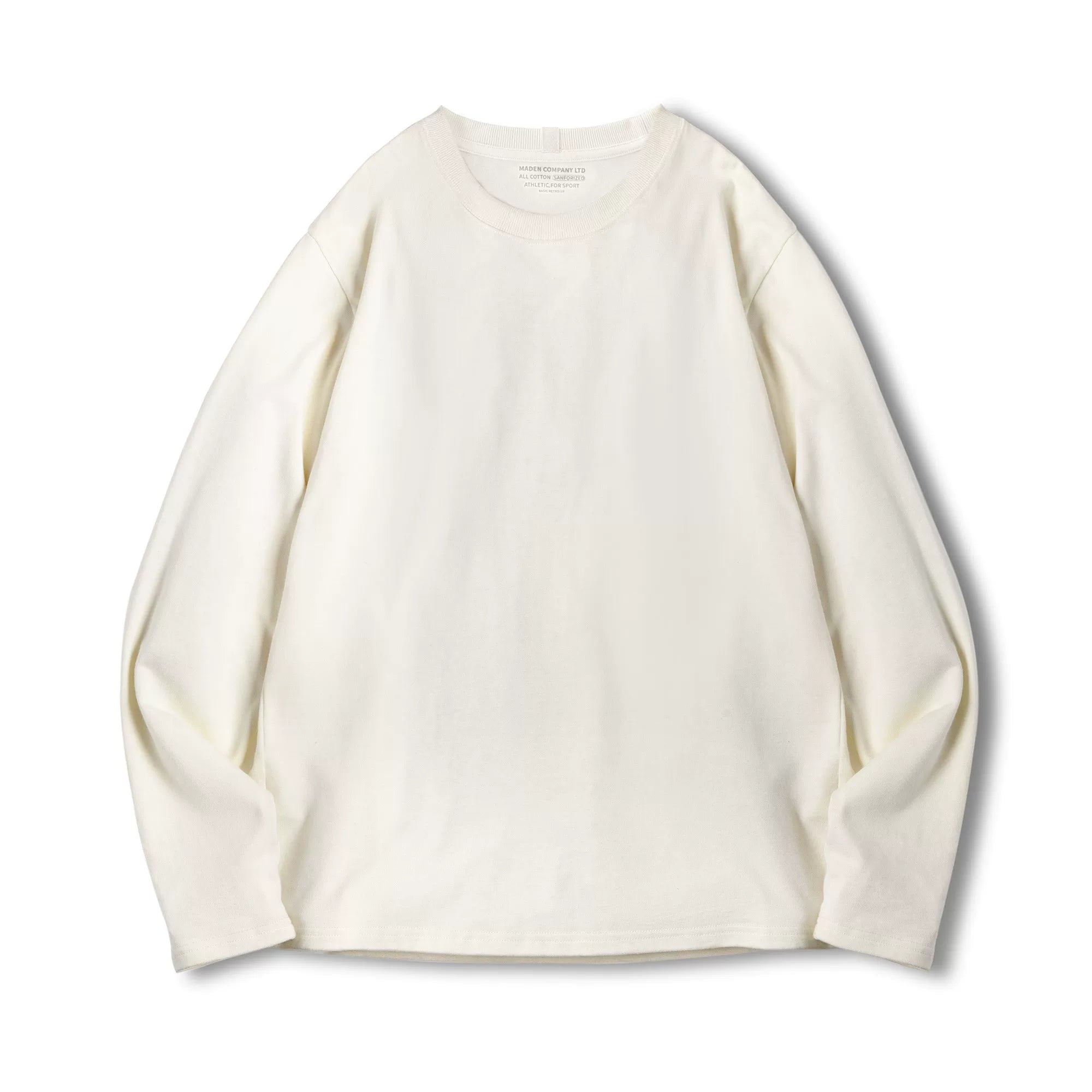 Madden pure cotton heavy long-sleeved T-shirt