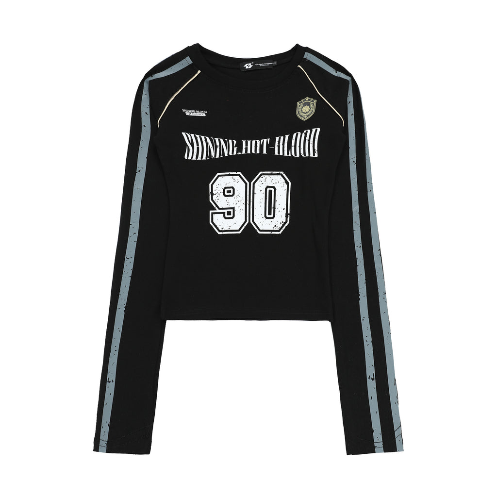 CHANYOOU Retro Three-bar Front Shoulder Short Long Sleeve
