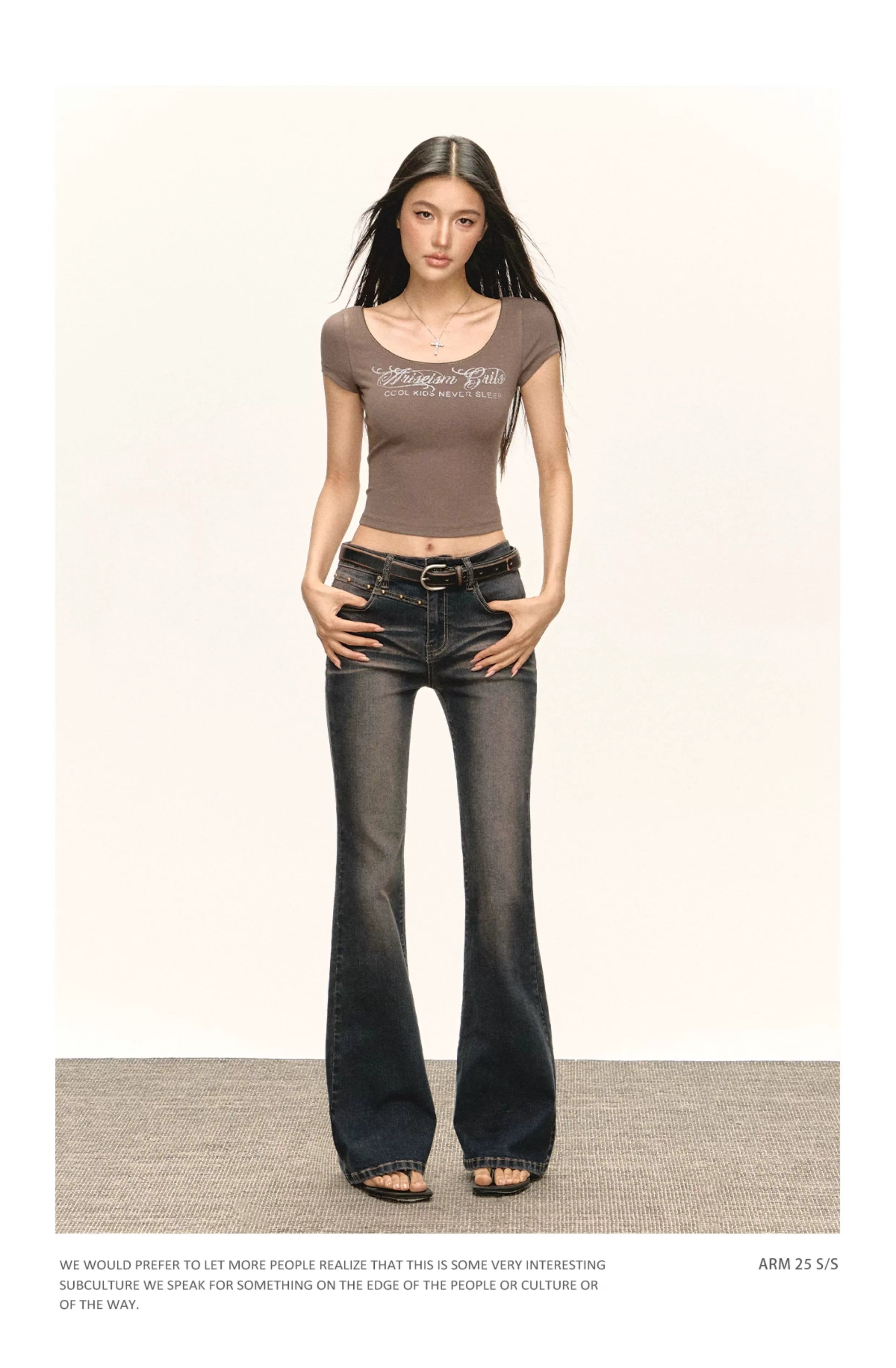 Ariseism Vintage Skinny Pull Jeans