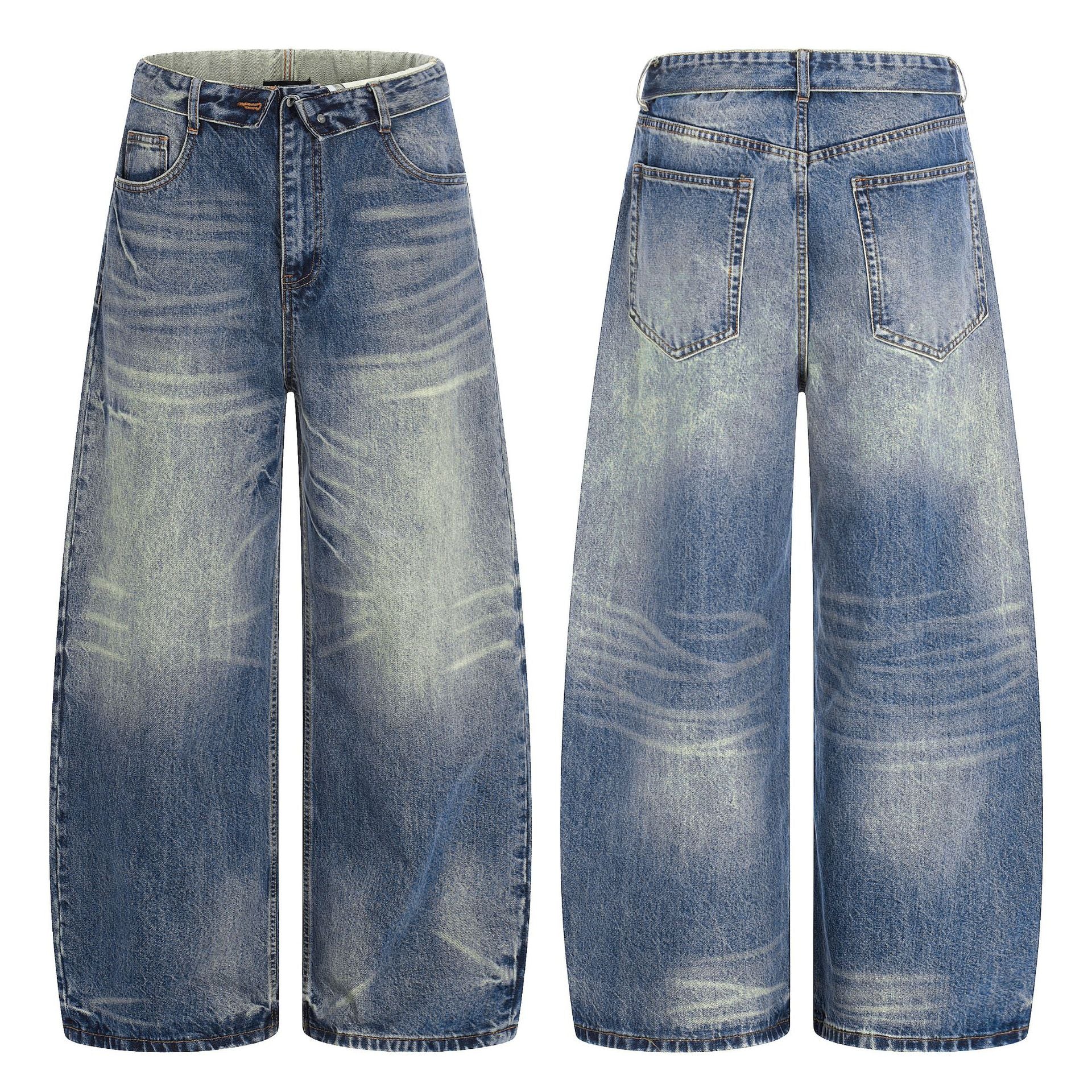 11KN Vintage Straight Lightning Loose Jeans