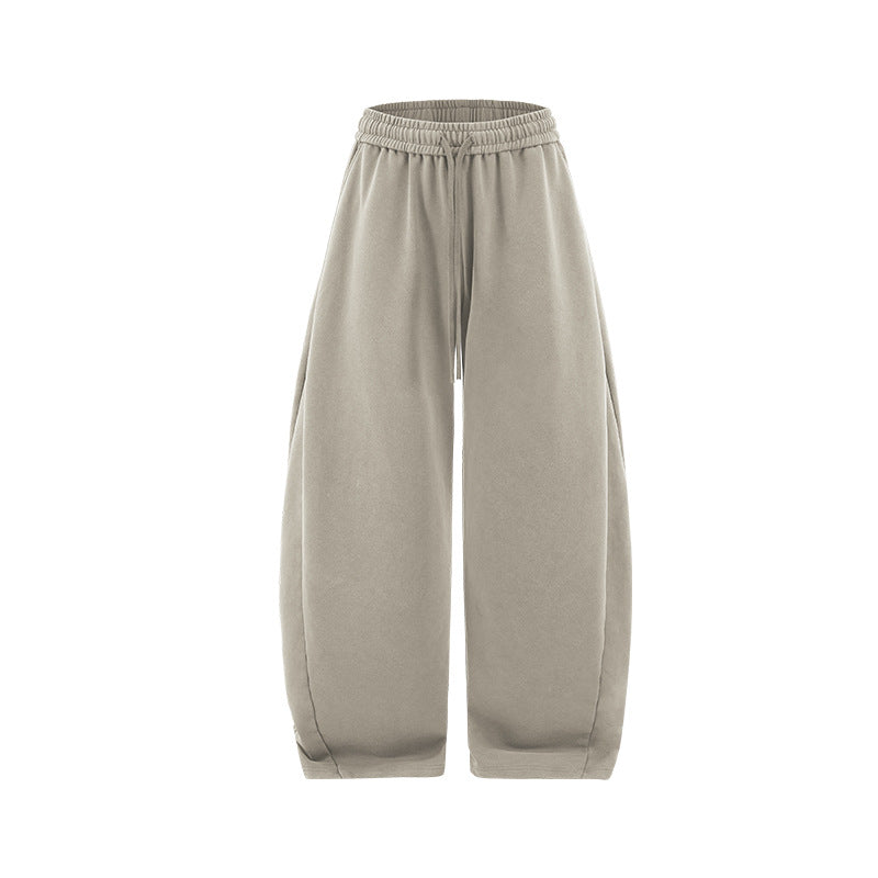 Inflation Casual Wide-leg Washing Scimitar Sweatpants