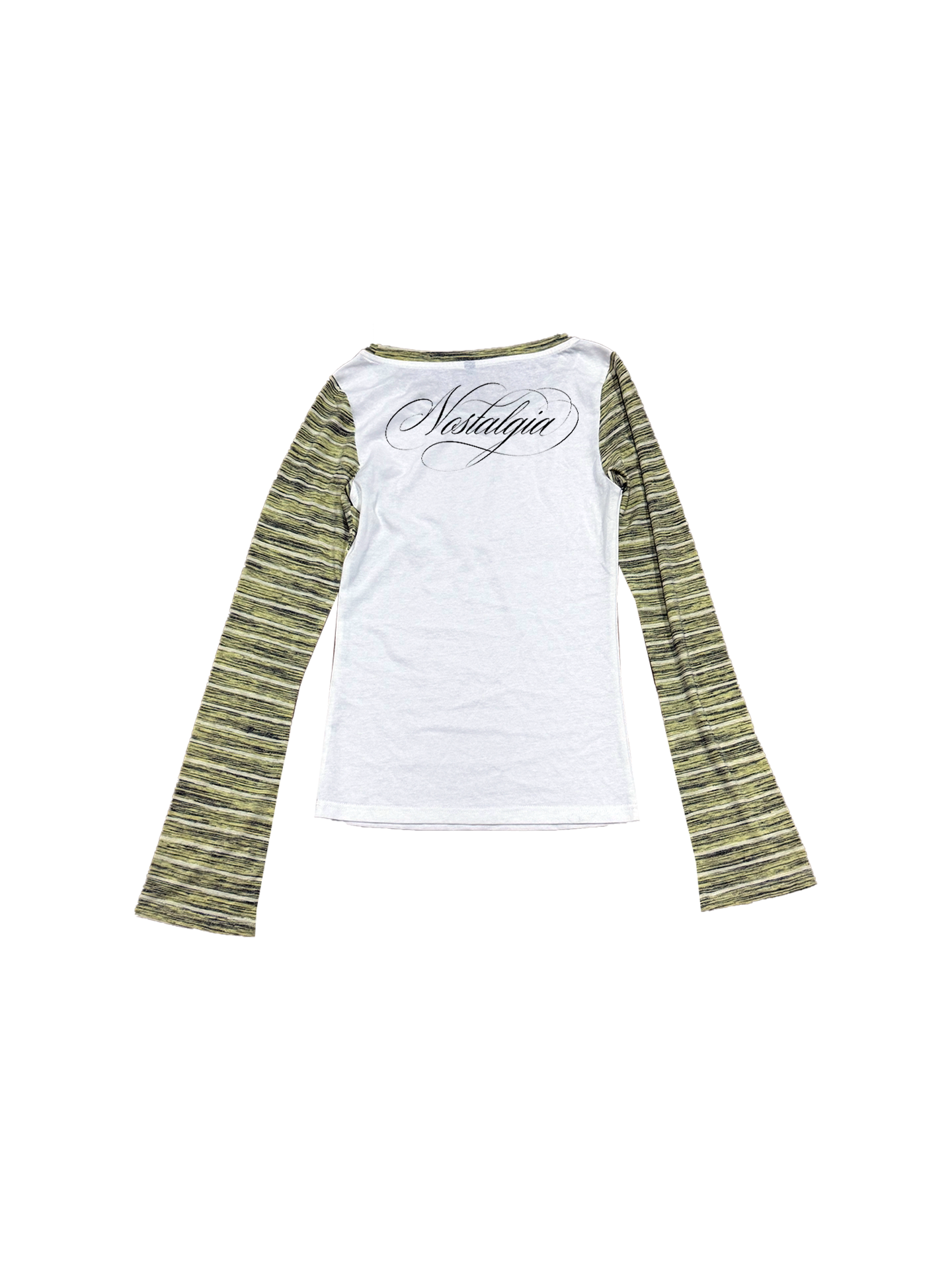 DETW Polka Dot Digital Printing Stripe Splicing Long Sleeve