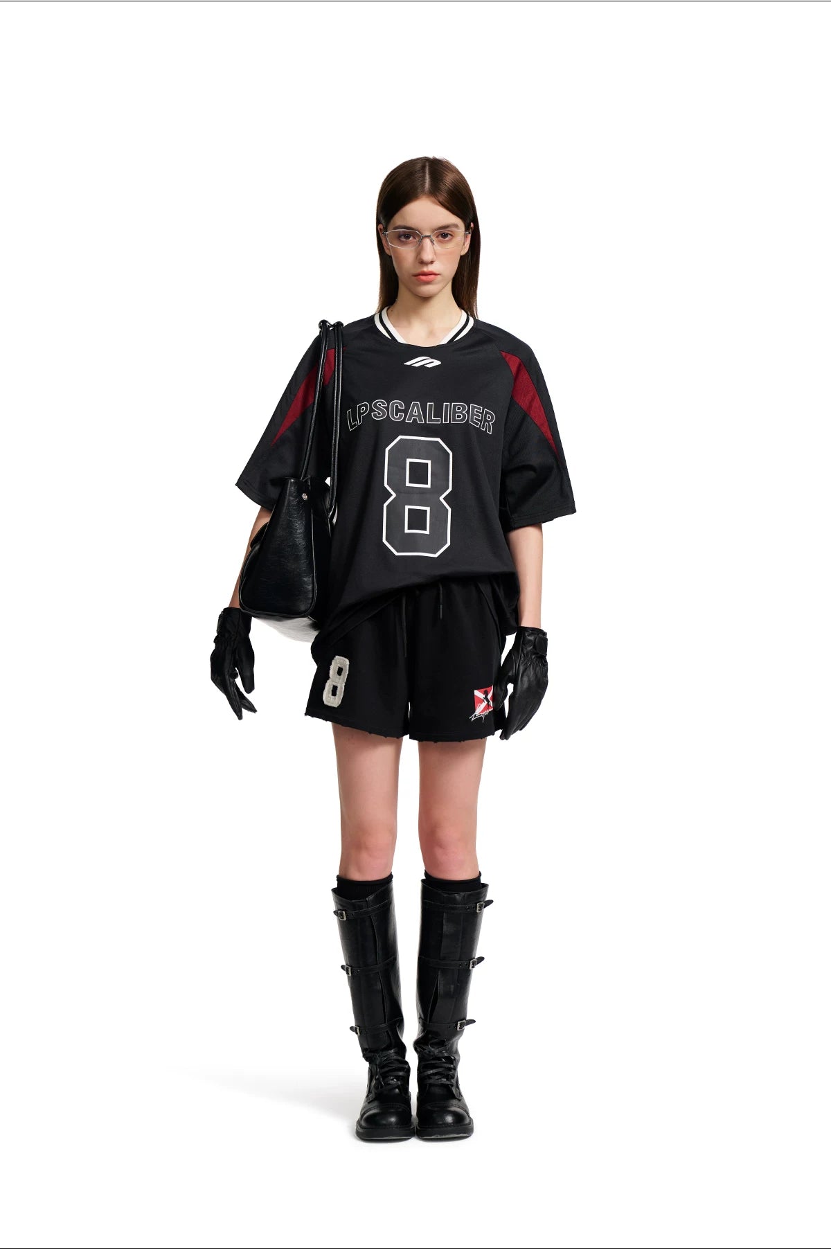 Loopsoon Embroidered Print Sports Shorts