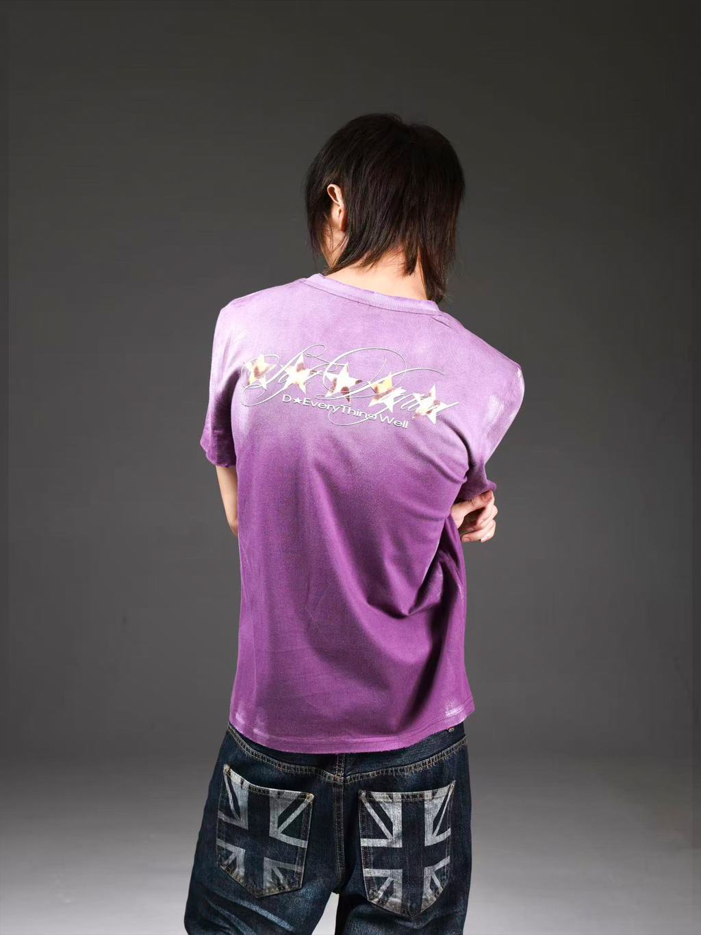 DETW Leopard Print Love Thin Round Neck Tee