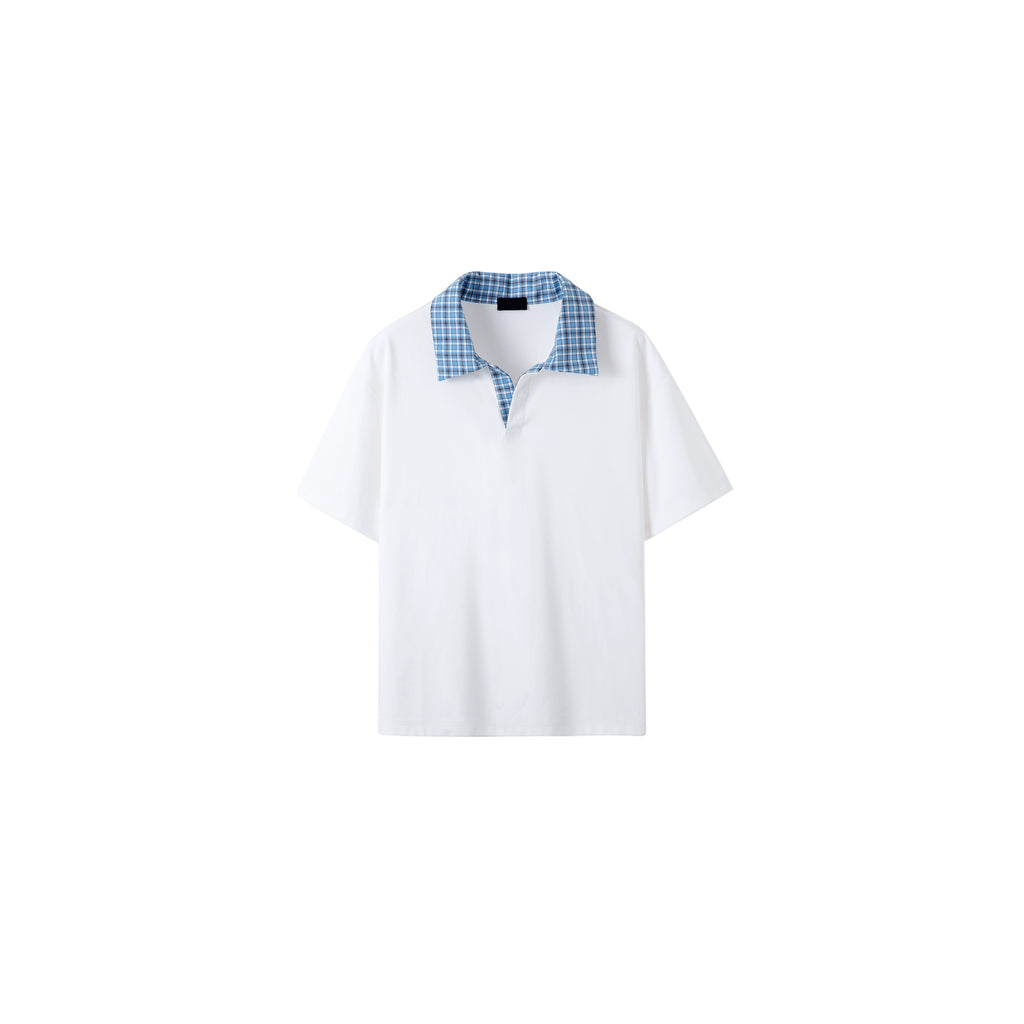 PLUS NO LOGOmiu Color Matching Collar Polo Tee