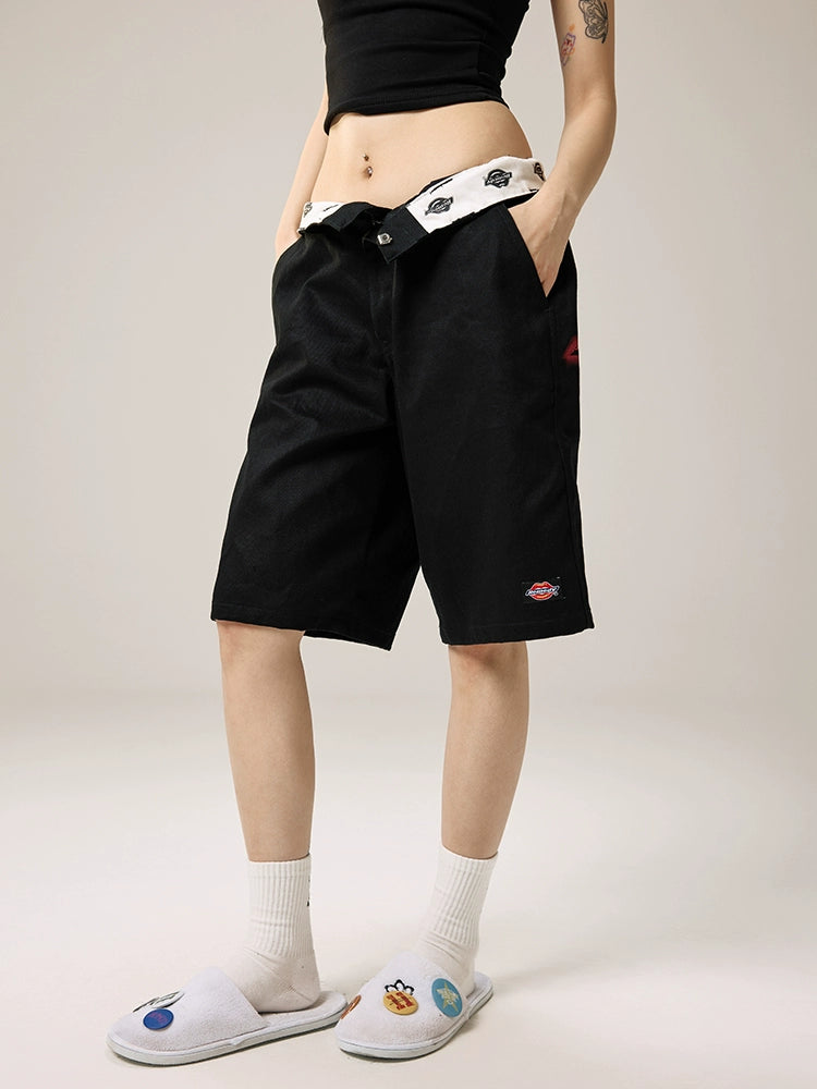 Remedy Guochao Loose Straight Casual Shorts