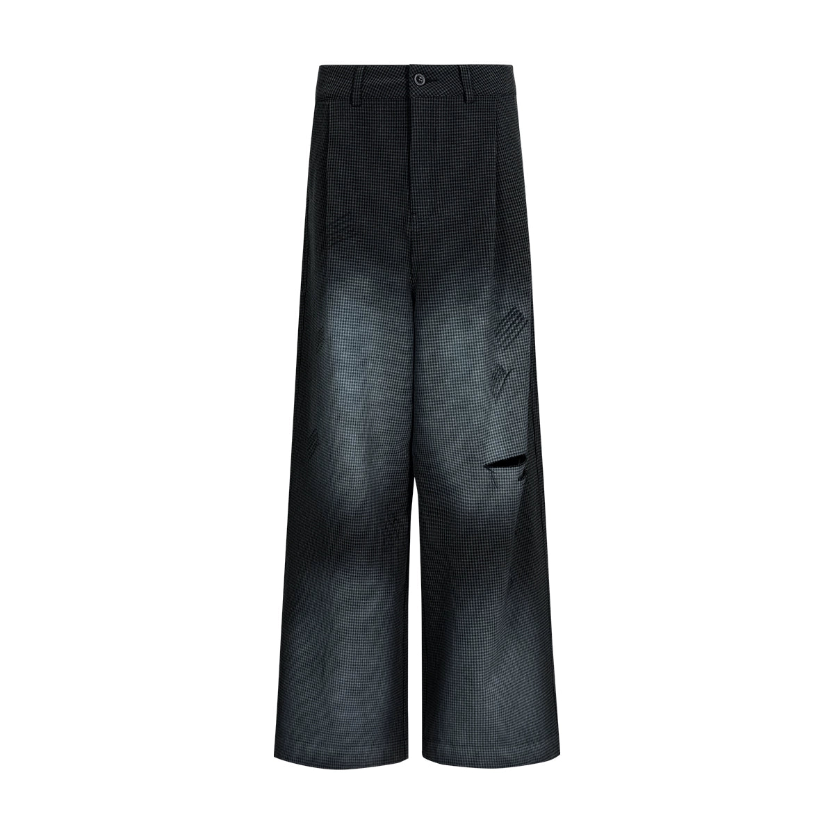 FUNKYFUN Qiandongge Knife Cutting Mouth Spray-painted Trousers