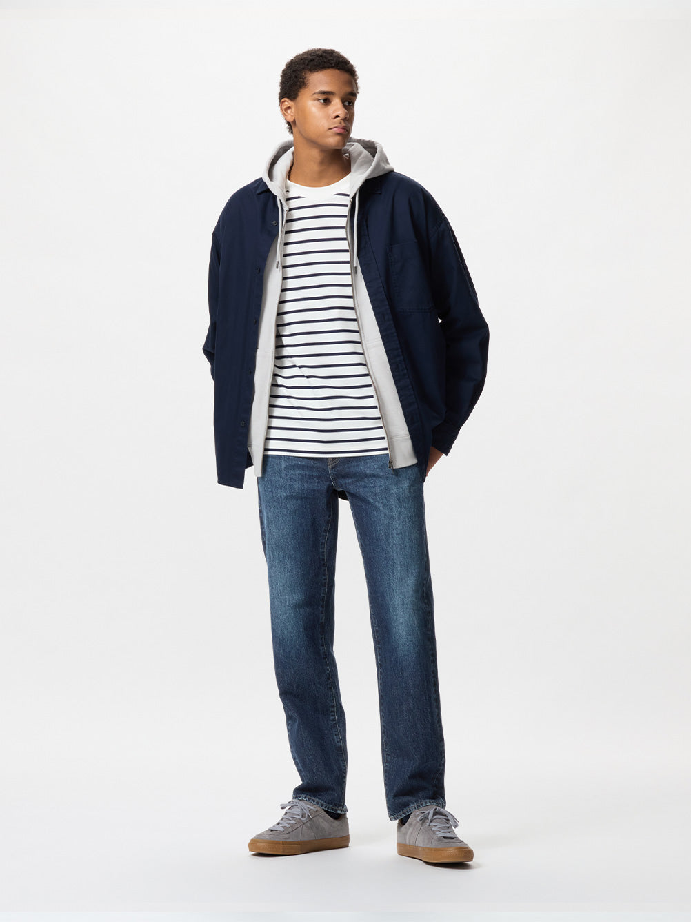 Uniqlo Men's Casual Straight Jeans/Washed Products Trousers Pants 25 New 475554 470534