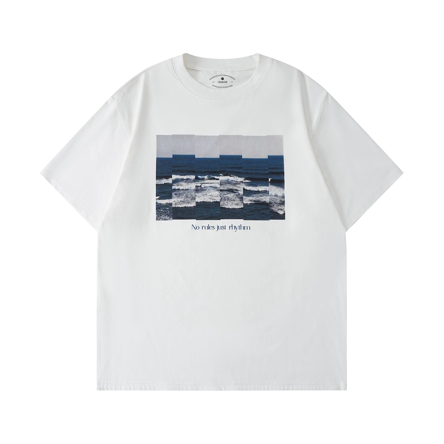 LR MADE Collage Sea View Pattern Casual Tee