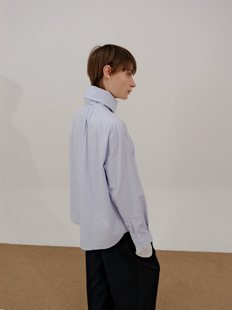 COLN Turtleneck Lapel Shirt