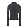 Wildberry Casual Semi-turtleneck Long Sleeve
