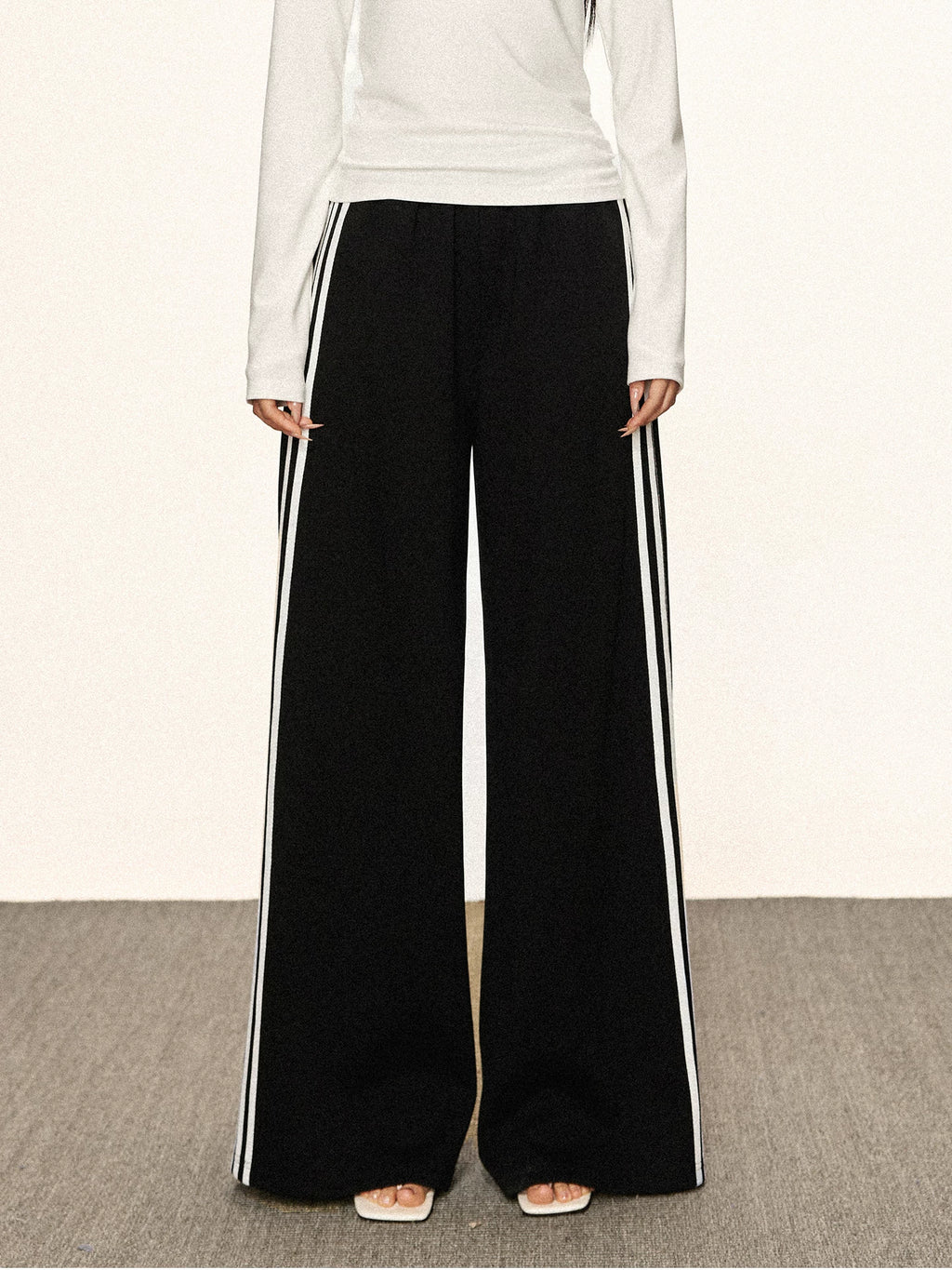 Cherry Melody | 420g Heavyweight Vintage Side Stripe Track Pants
