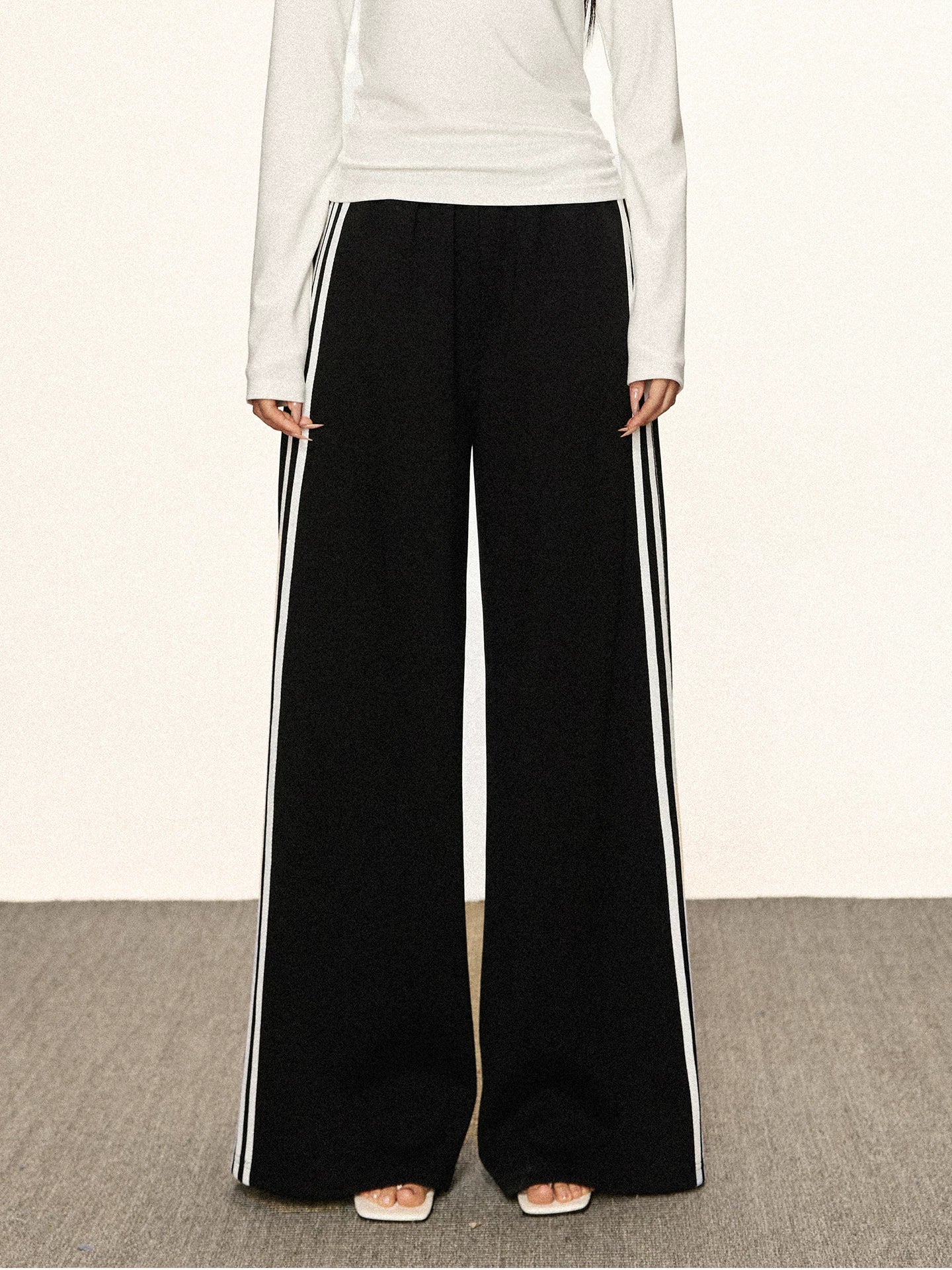 Cherry Melody | 420g Heavyweight Vintage Side Stripe Track Pants