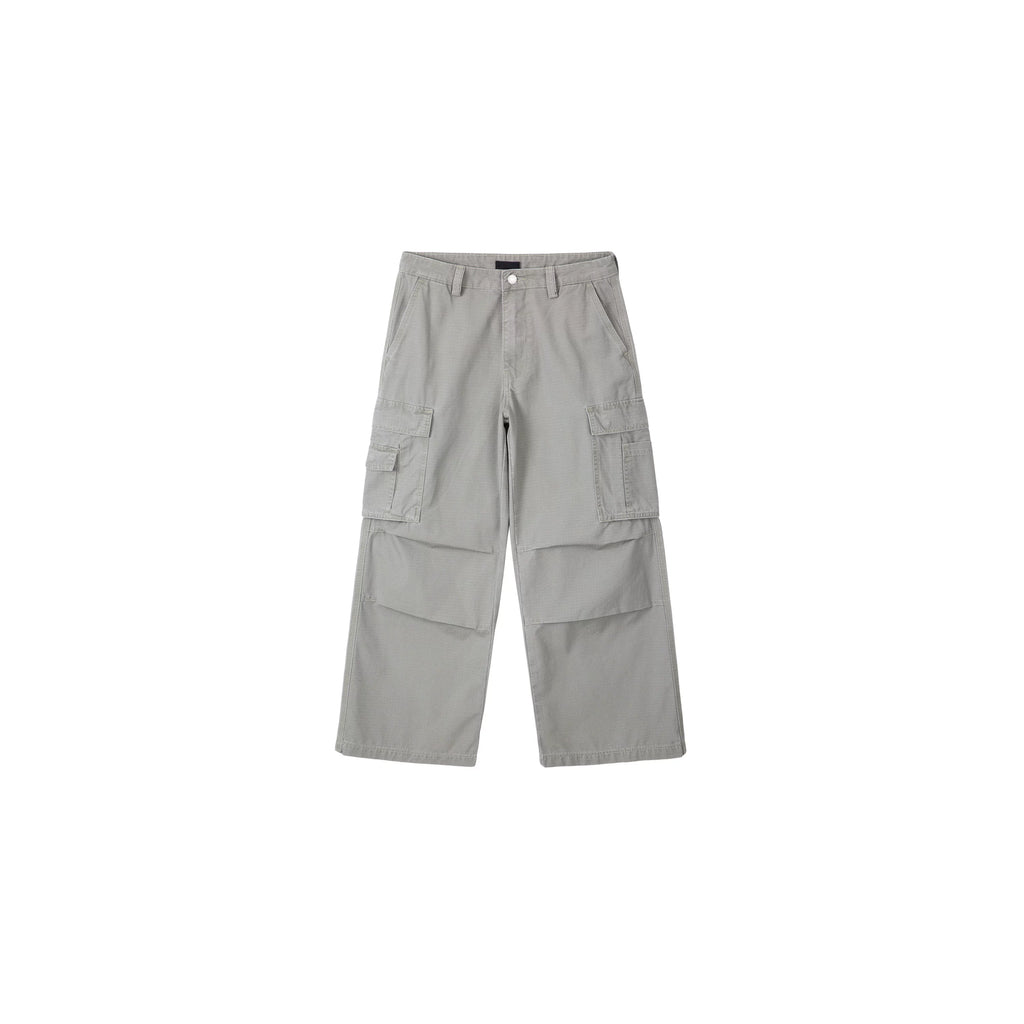 PLUS NO LOGO Washed Loose Wide-leg Cargo Pants