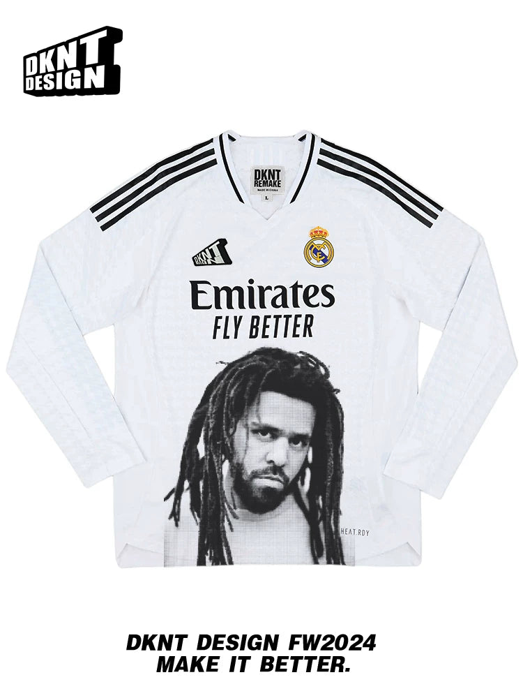 KANYE Portrait Print Casual Versatile Tee