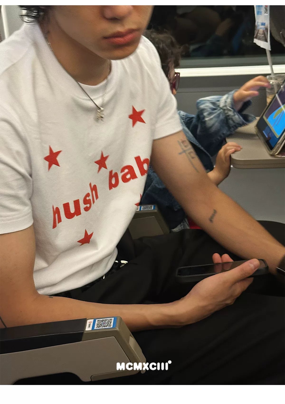 Mcmxciii Star Element Tagline Front Shoulder Tee