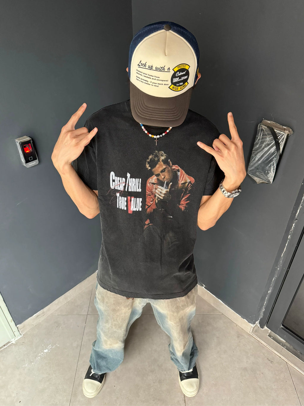 CSENMADE Fight Club Print Casual Tee
