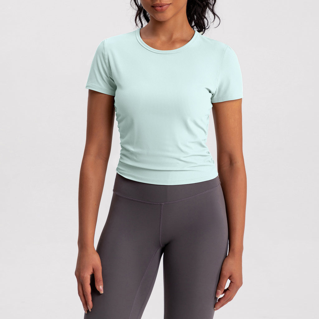 Athena Lulu Sexy Beautiful Back Slim and Thin Quick-drying Sports Tee