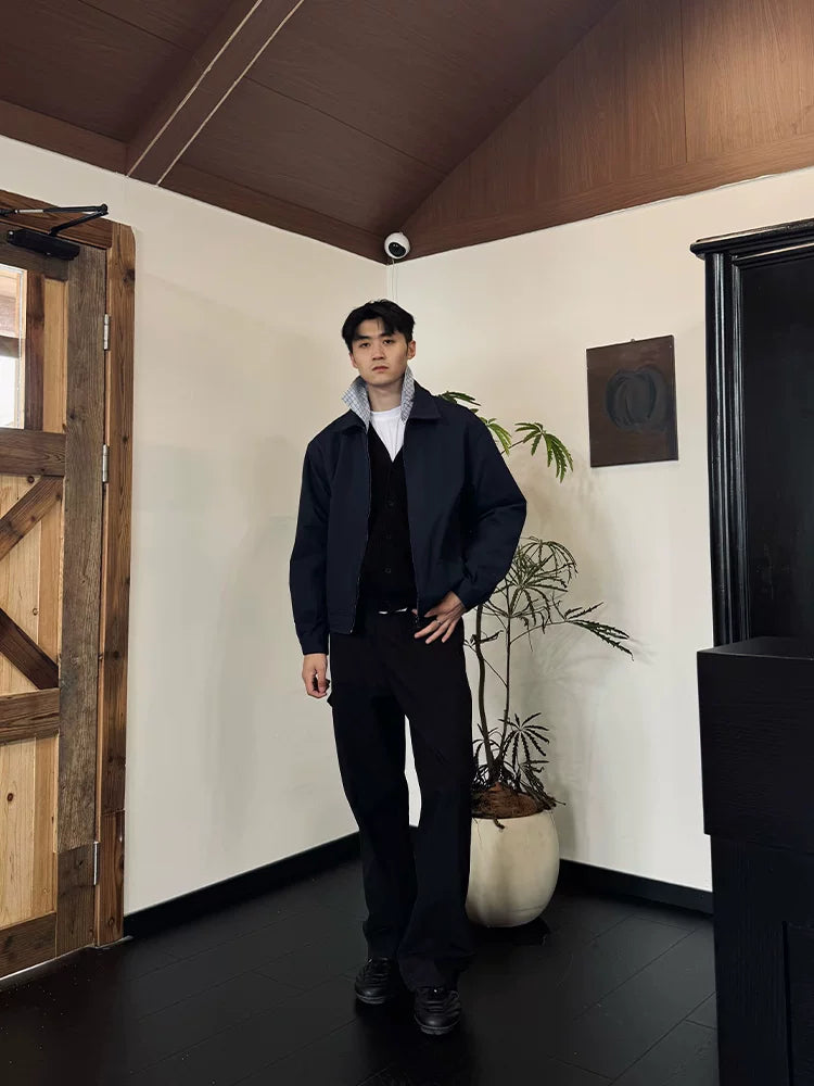 ZOZOFOREST Replacement "Old Money Plaid Splicing Jacket