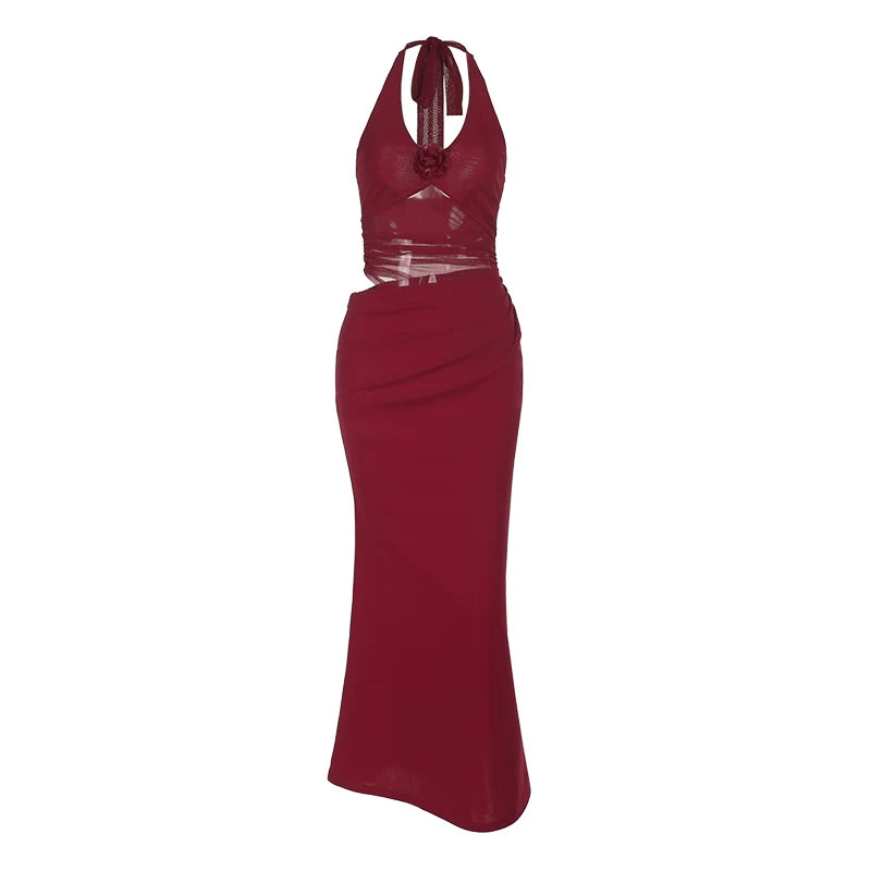 Instunning Neck Slim Dress