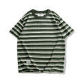 PrintAce Retro Sports Style Knitted Striped Tee