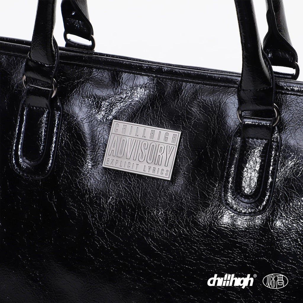 ChillHigh Crack Leather Simple Large Capacity Handbag