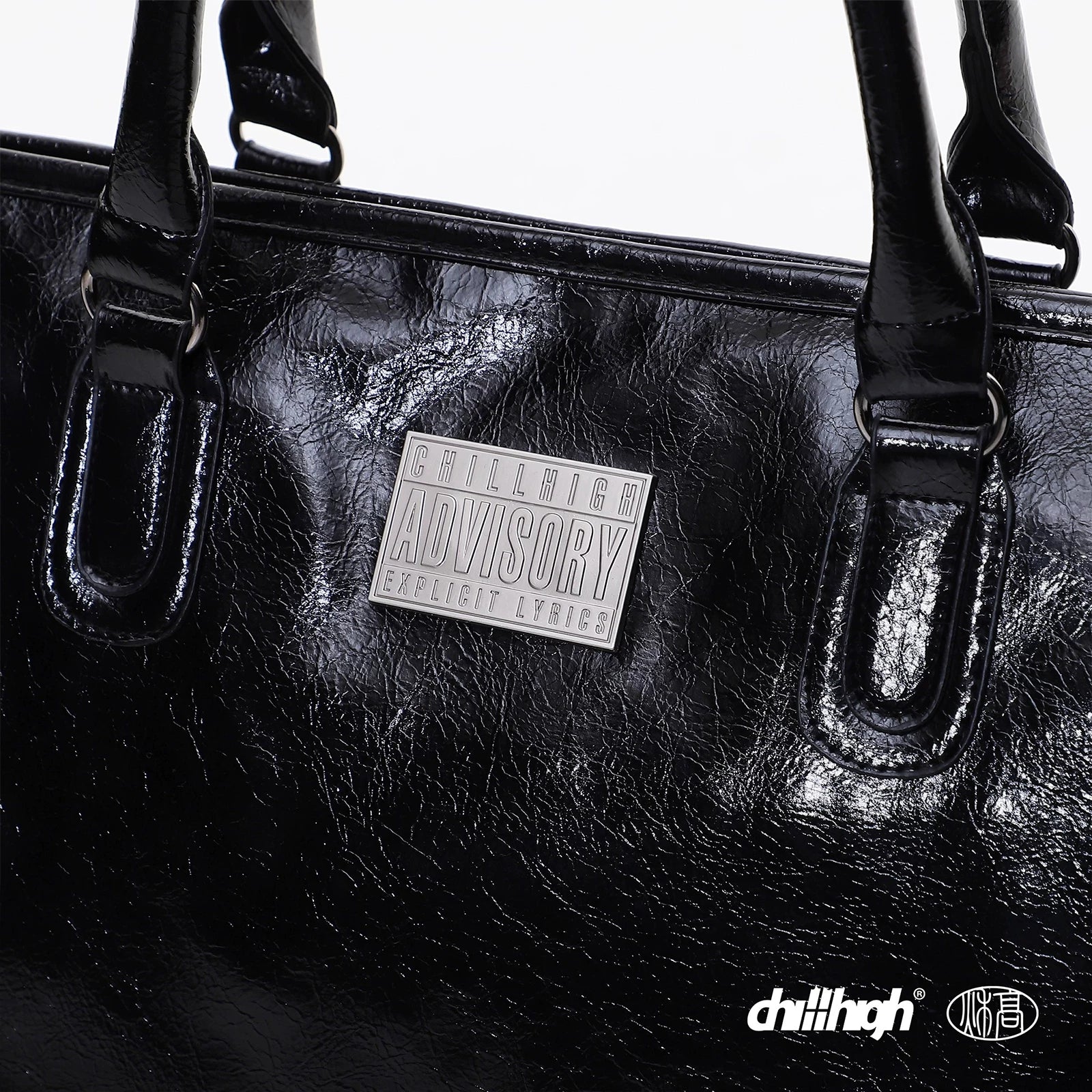 ChillHigh Crack Leather Simple Large Capacity Handbag