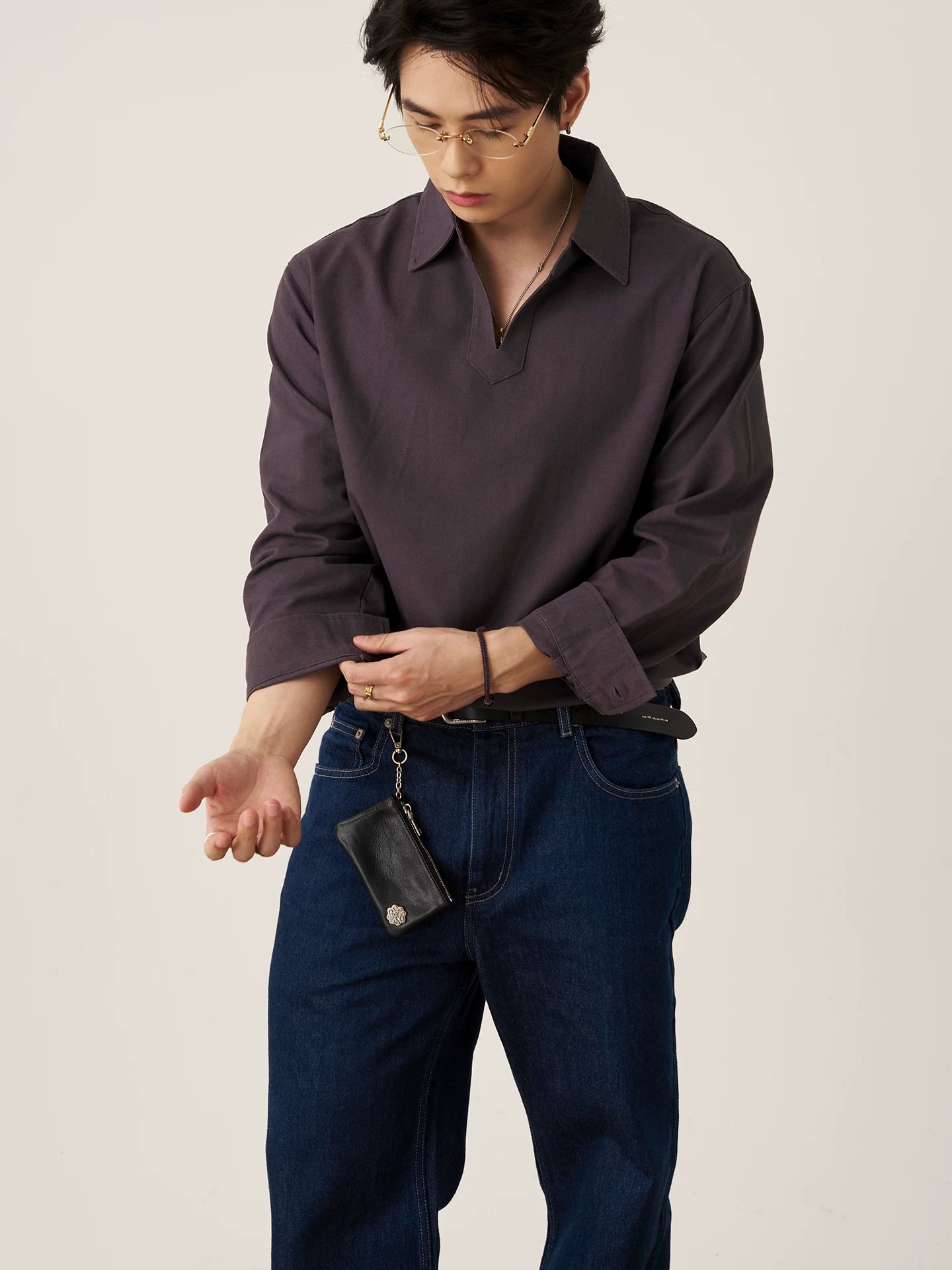 GOODLIVEABLE First-layer Cowhide Portable Wallet