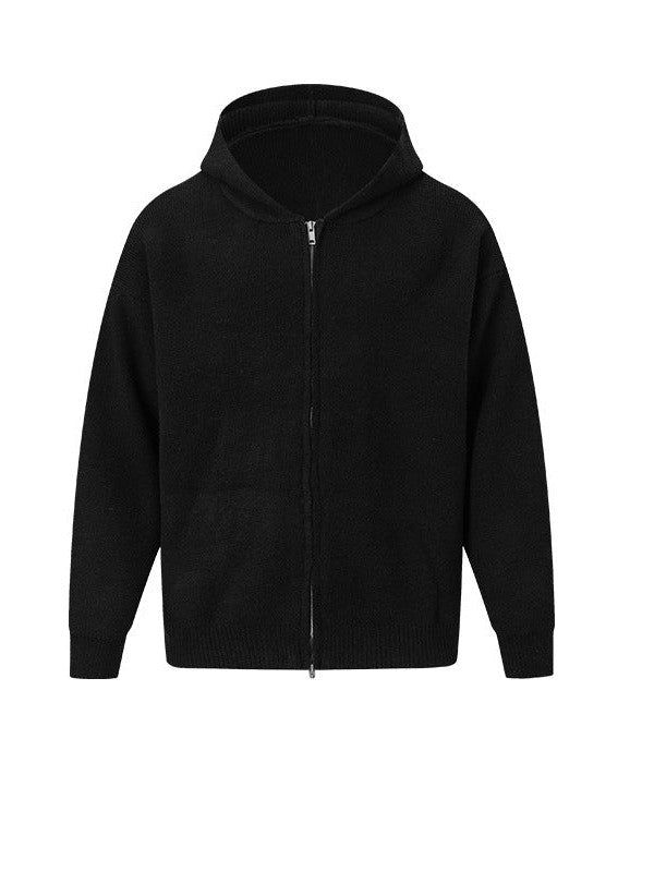 UNF Loose Zipper Knitted Sweater