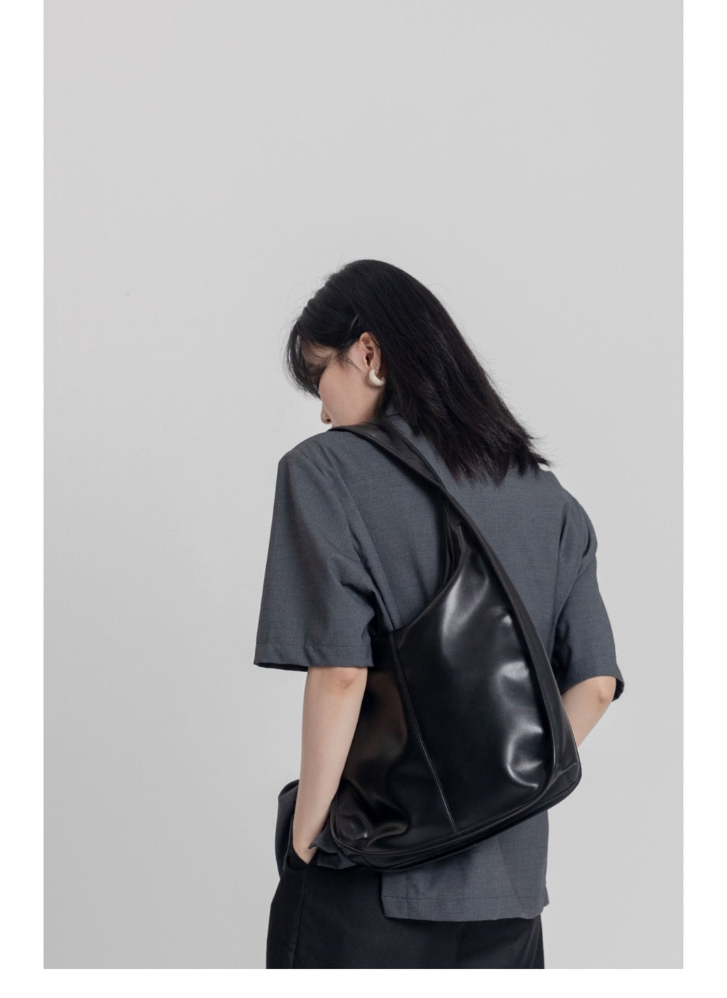 DirtySix • Black Swan Shoulder Tote Bag