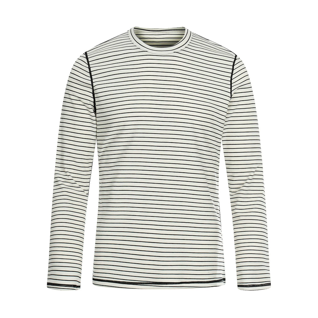MADWITCH Contrast Stripes Casual Jane Long Sleeves