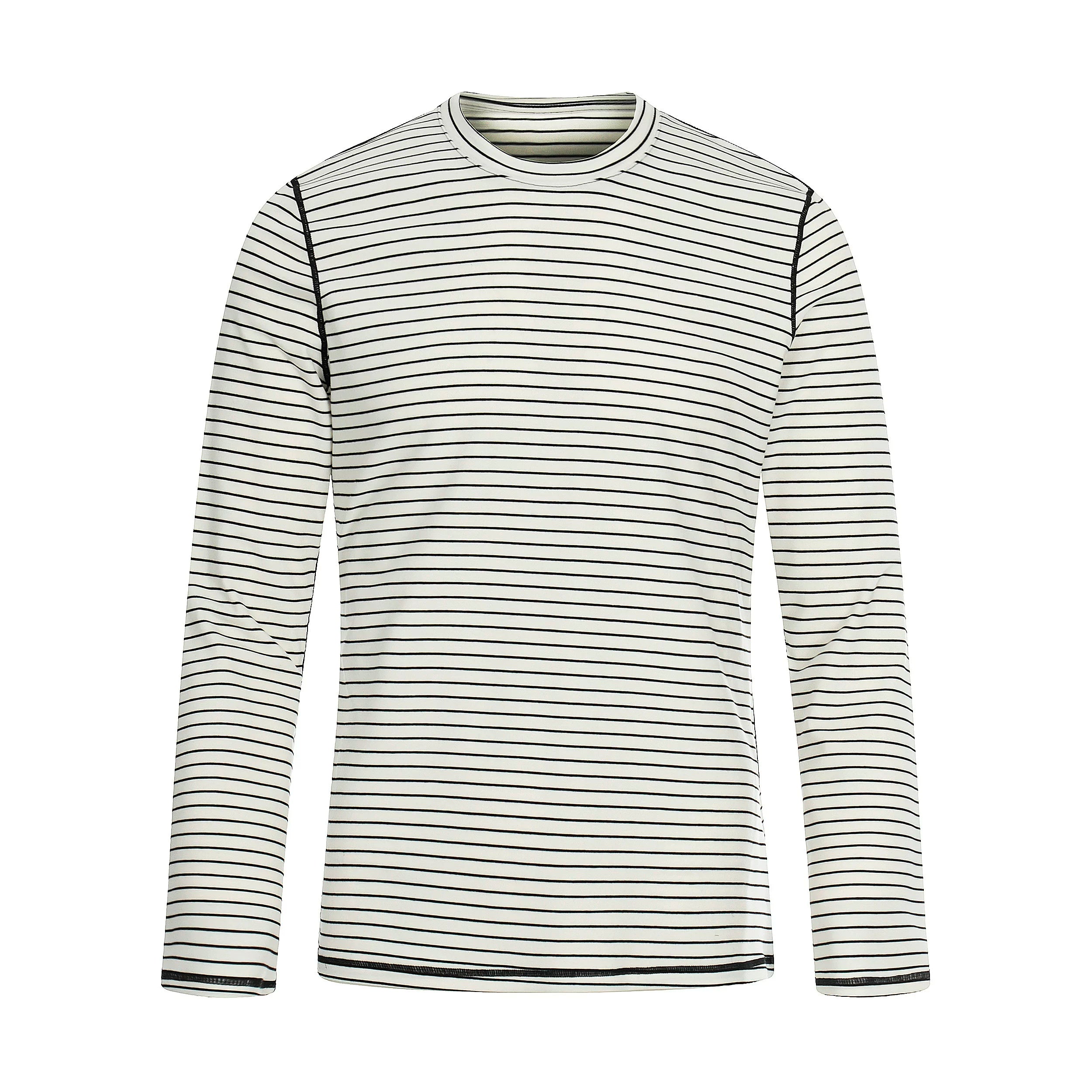 MADWITCH Contrast Stripes Casual Jane Long Sleeves
