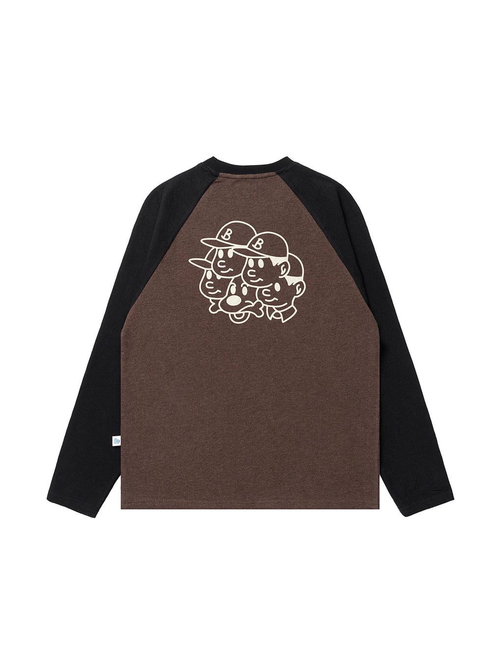 BENT IDEA Color-blocked Raglan Shoulders Loose Long Sleeves