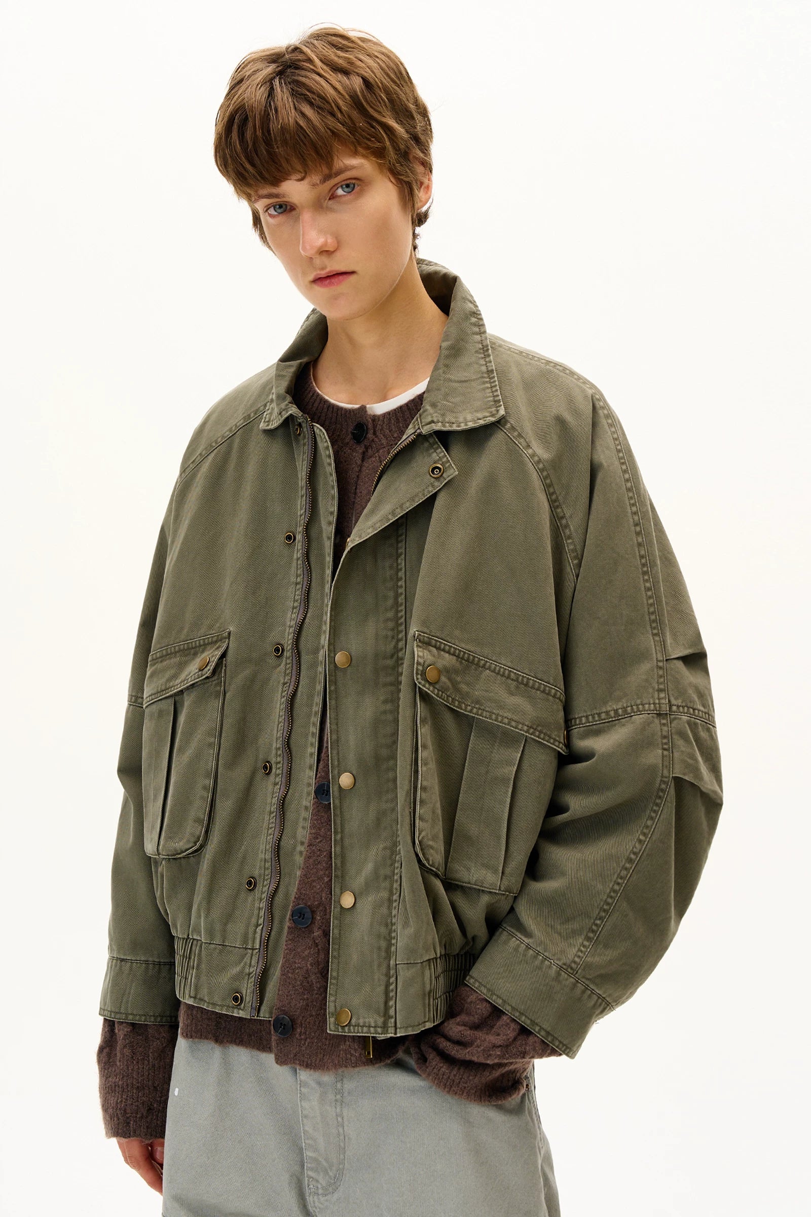 MADWITCH Vintage Distressed Deconstructed Tooling Jacket