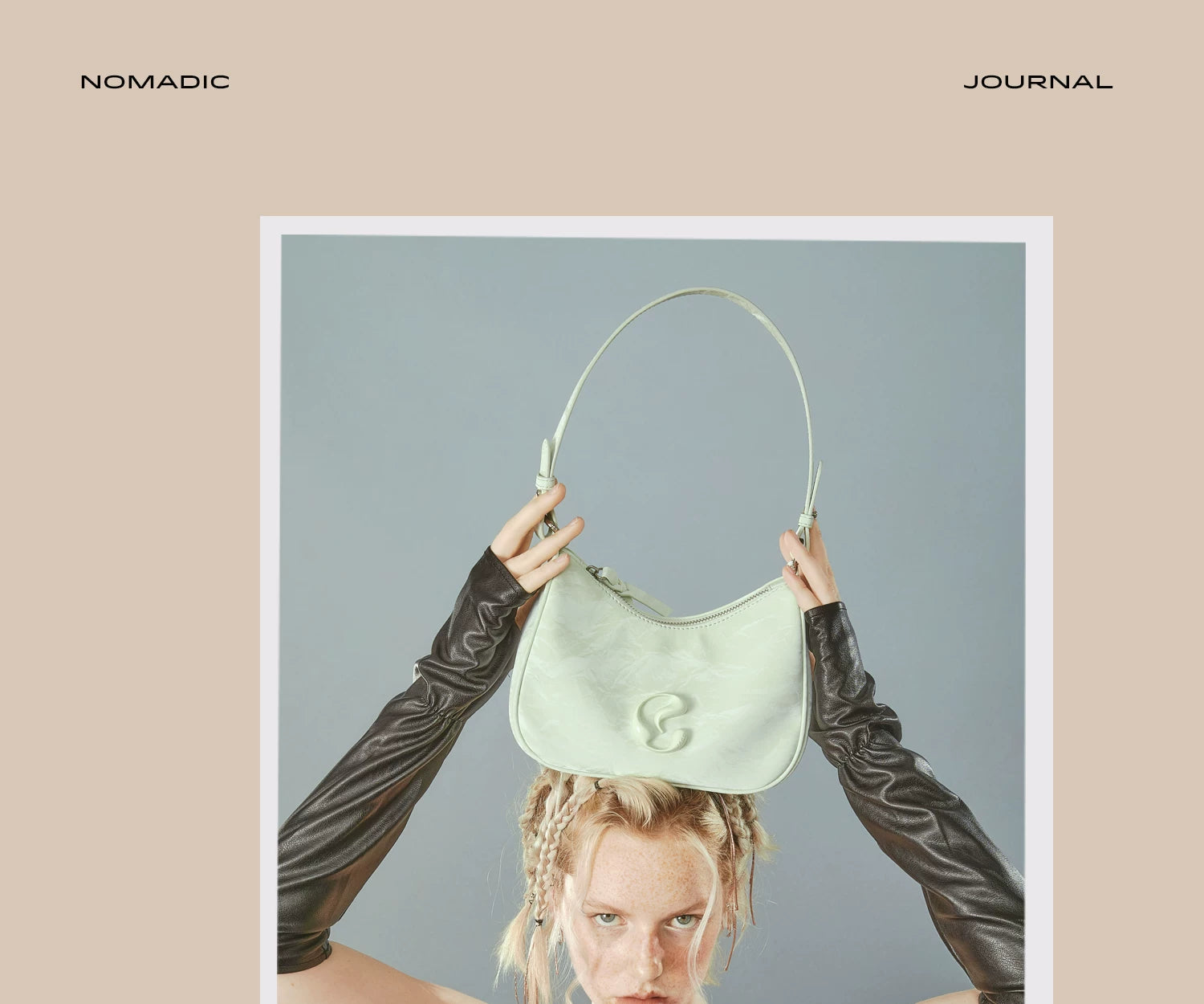 JACD Mint Green Zip-Top Hobo Bag