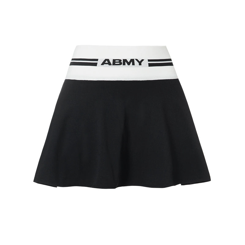 ABMY Sports Contrasting Pleated Short Skirt Pants