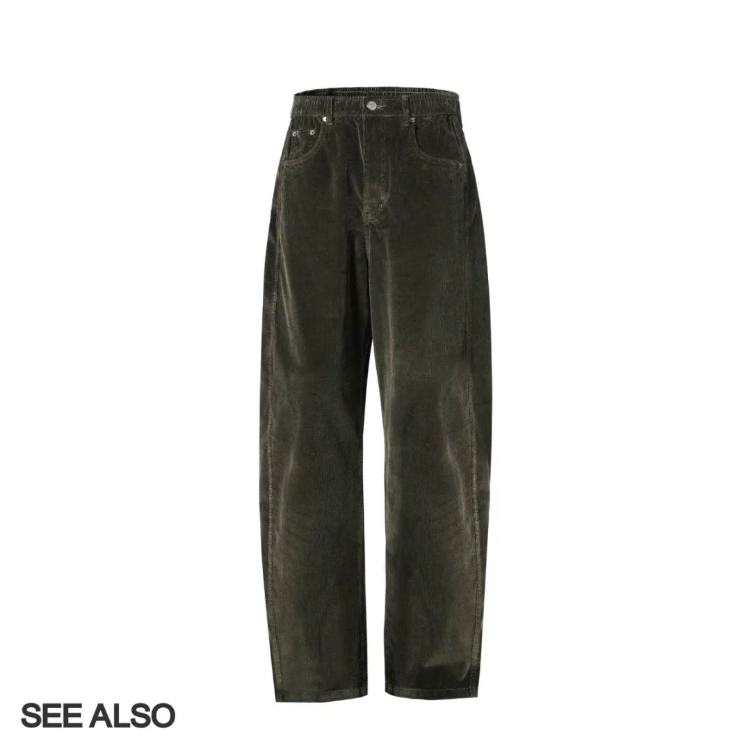 SEE ALSO "Corduroy pants" versatile elastic waist old sister scimitar trousers LD4331