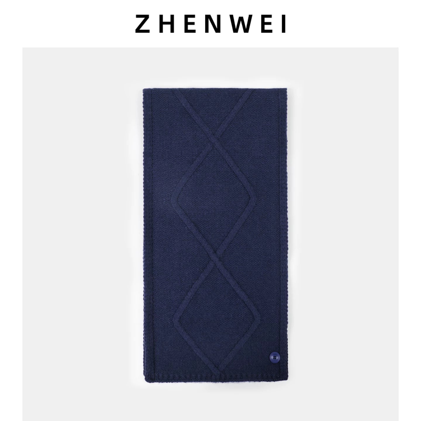 ZHENWEI Knitted Twist Cross Button Neck Protector Scarf Shawl