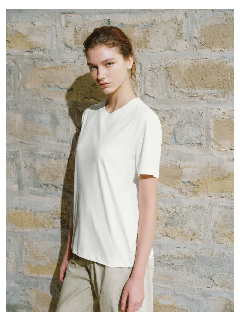 URBAN REVIVO Casual Versatile Loose Short Sleeve T-Shirt