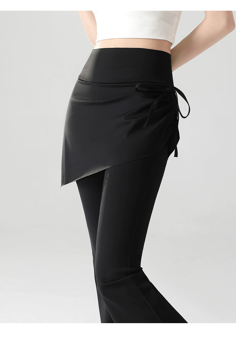 UNIFREE Fake Two-piece Casual Stretch Pants